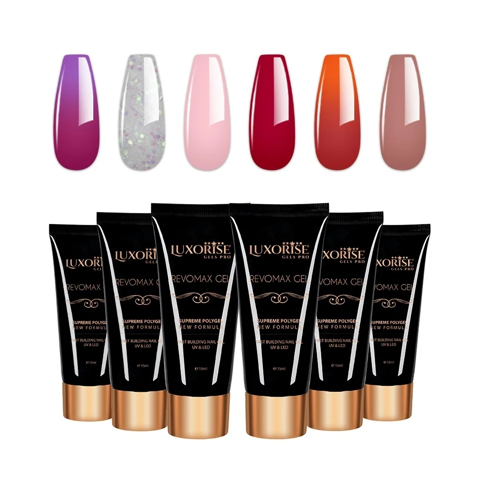 Set 6 Polygel REVOMAX LUXORISE, Brilliance Nails 03