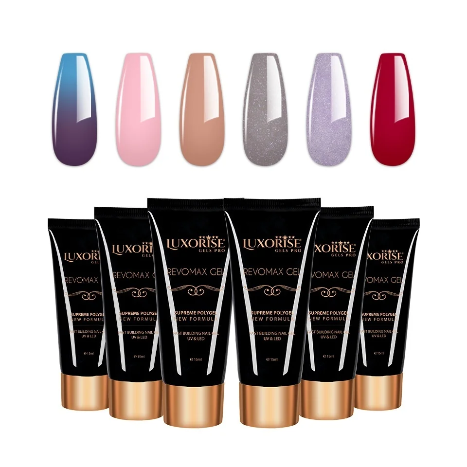 Set 6 Polygel REVOMAX LUXORISE, Brilliance Nails 05