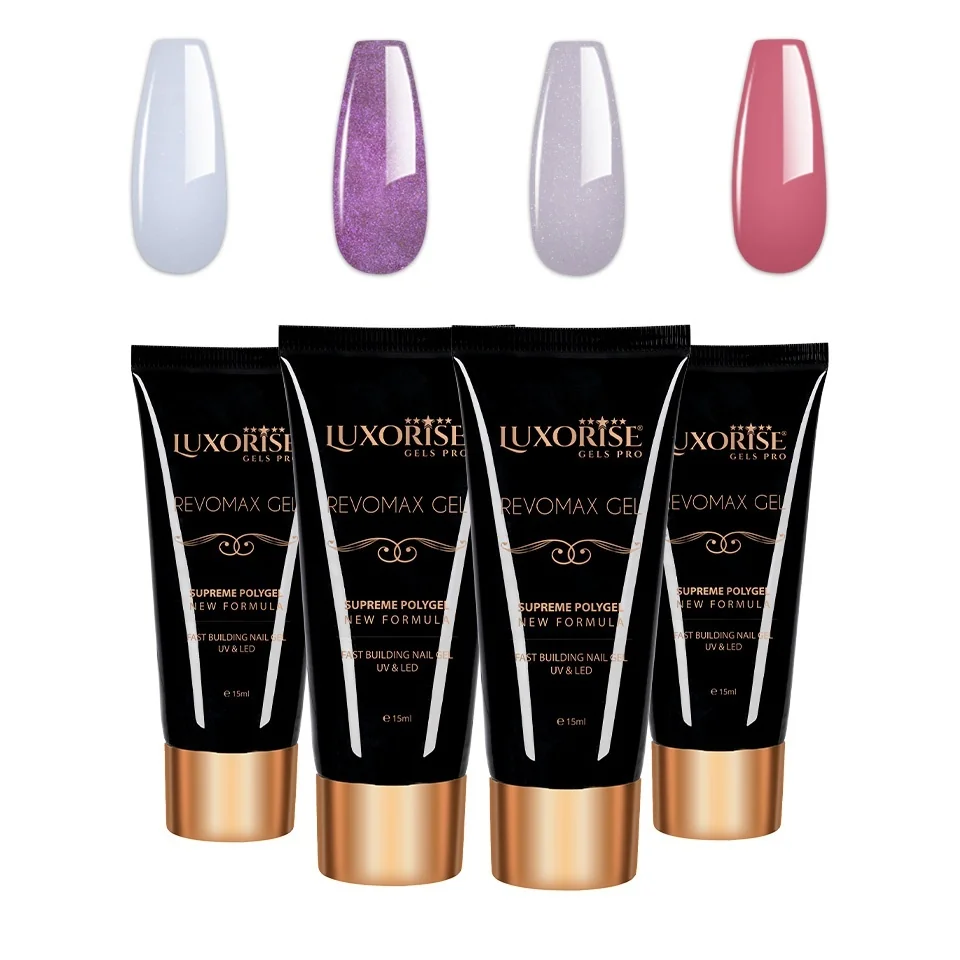 Set 4 Polygel REVOMAX LUXORISE, Brilliance Nails 04