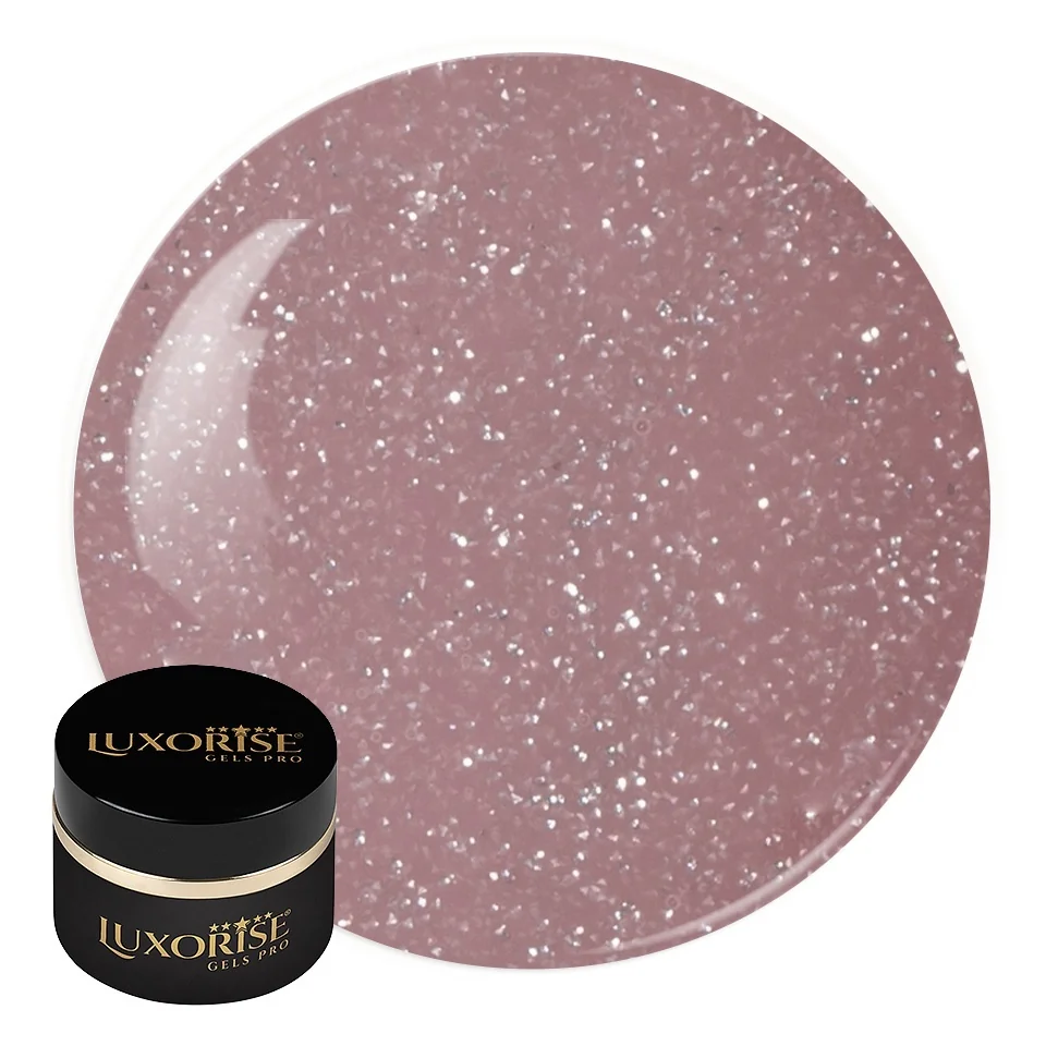 Gel UV Constructie Unghii RevoFlex Disco LUXORISE 15ml, Vintage Sparkle