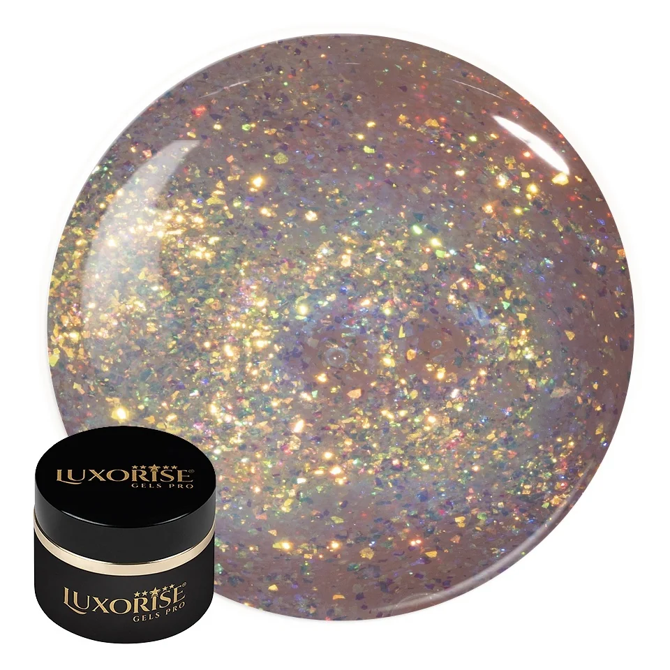 Gel UV Constructie Unghii RevoFlex LUXORISE 15ml, Glassy Galaxy