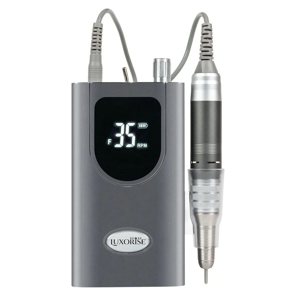 Freza Unghii Portabila StarMotion PRO 35.000 RPM - LUXORISE, Titanium Silver