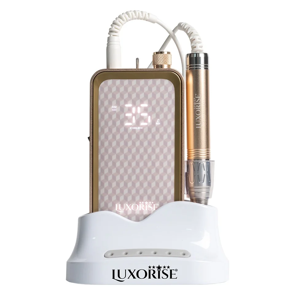 Freza Unghii Portabila QuantumX Elite 35.000RPM - LUXORISE, Gold