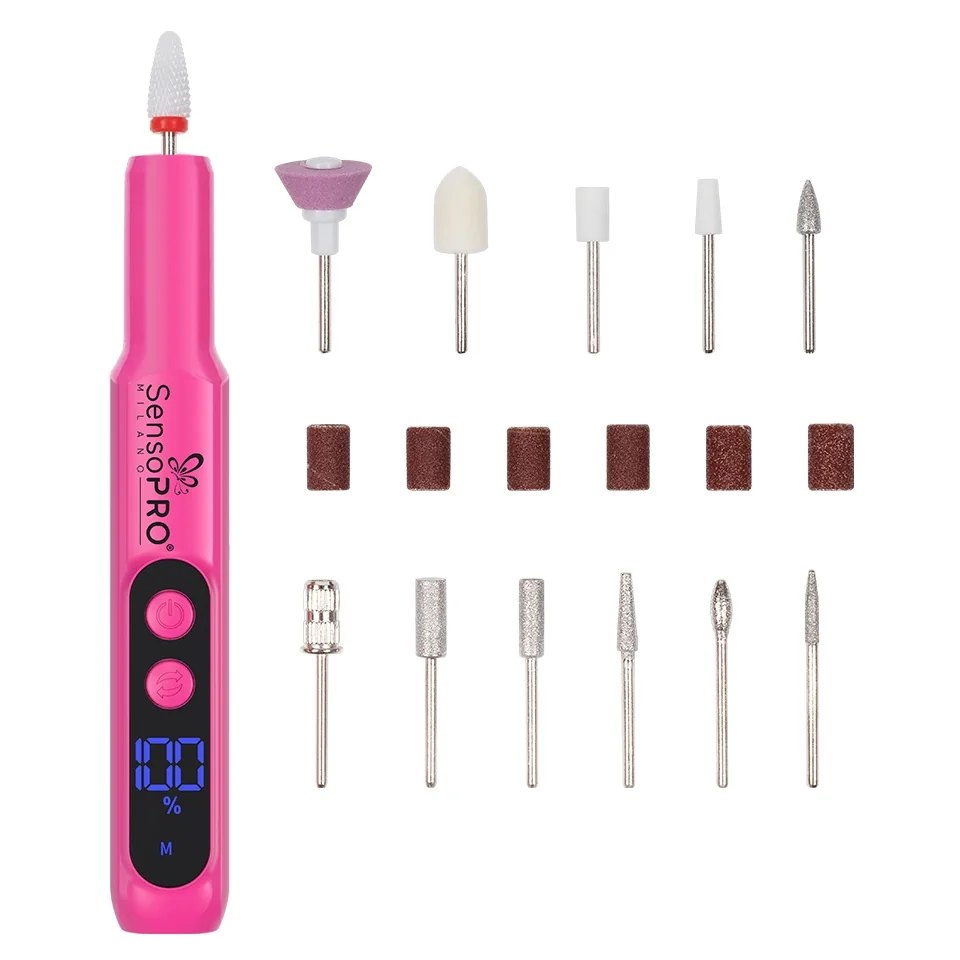 Freza Unghii Portabila SmartGlide - SensoPRO Milano, Pink