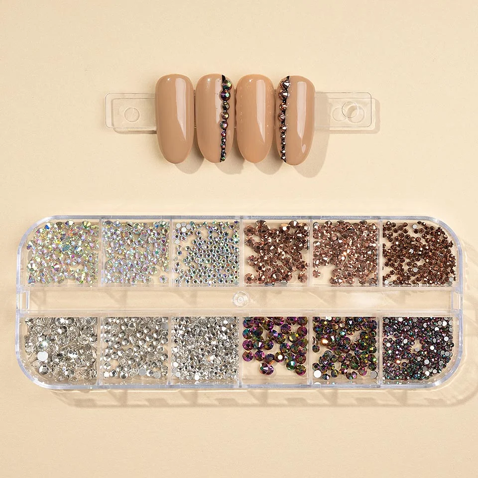 Strasuri Unghii LUXORISE, Crystal Energy, 12 modele