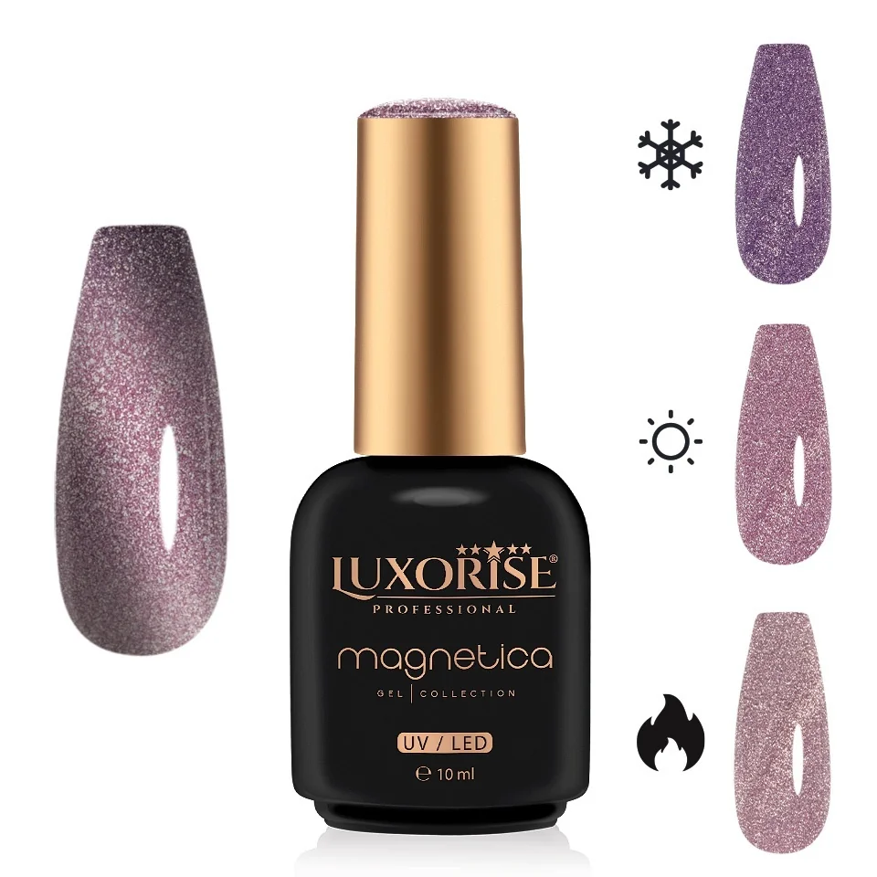 Oja Semipermanenta LUXORISE MAGNETICA - ThermoCharm, Mystic Mauve 10ml