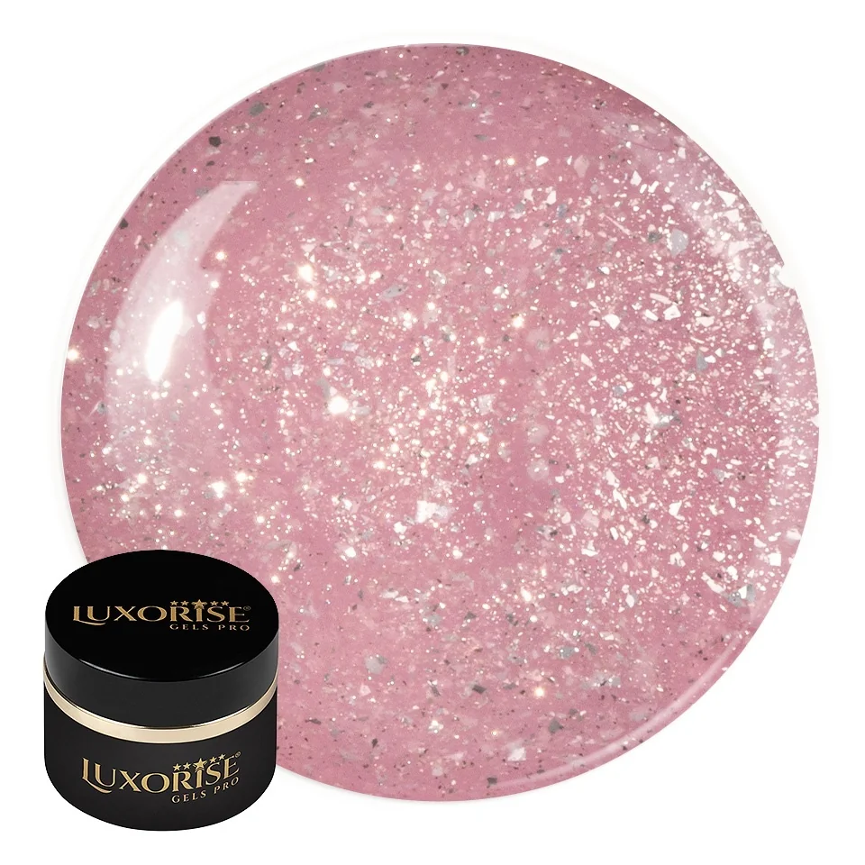 Gel UV Constructie Unghii RevoFlex LUXORISE 15ml, Symphony Glitz