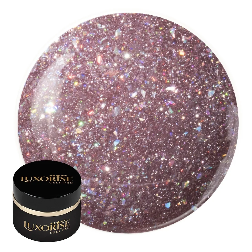 Gel UV Constructie Unghii RevoFlex LUXORISE 15ml, Wild Glitz