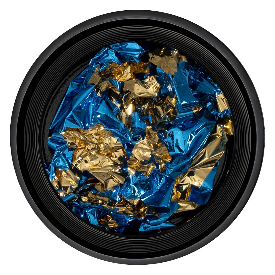 Foita Unghii LUXORISE - Unique Blue &amp; Gold #04