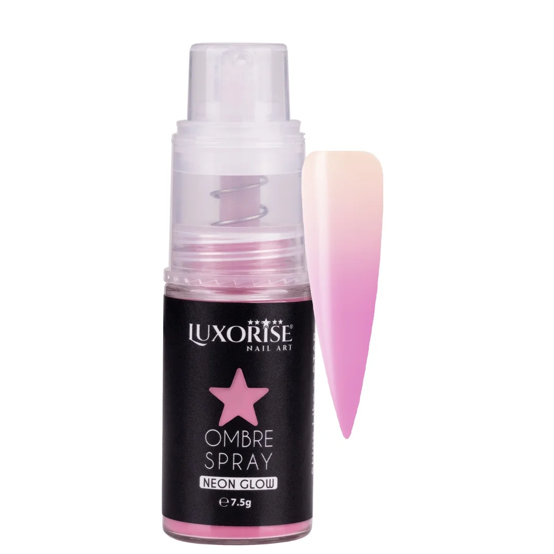 Ombre Spray Nail Art LUXORISE Neon - Pink