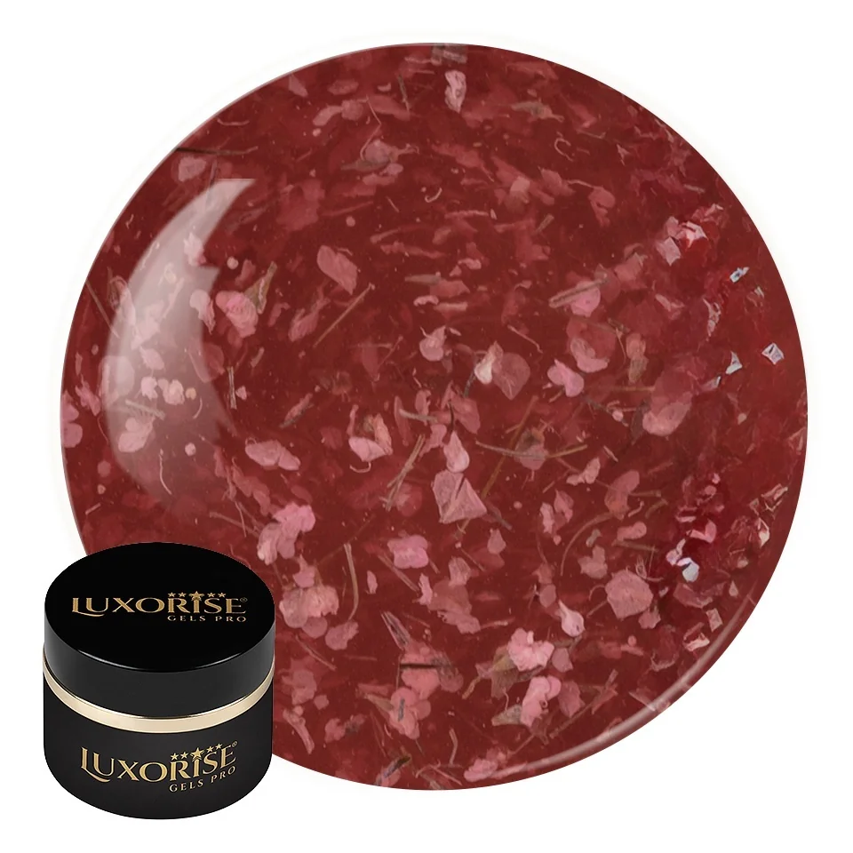 Gel UV Constructie Unghii RevoFlex Floral LUXORISE 15ml, Strawberry Twinkle