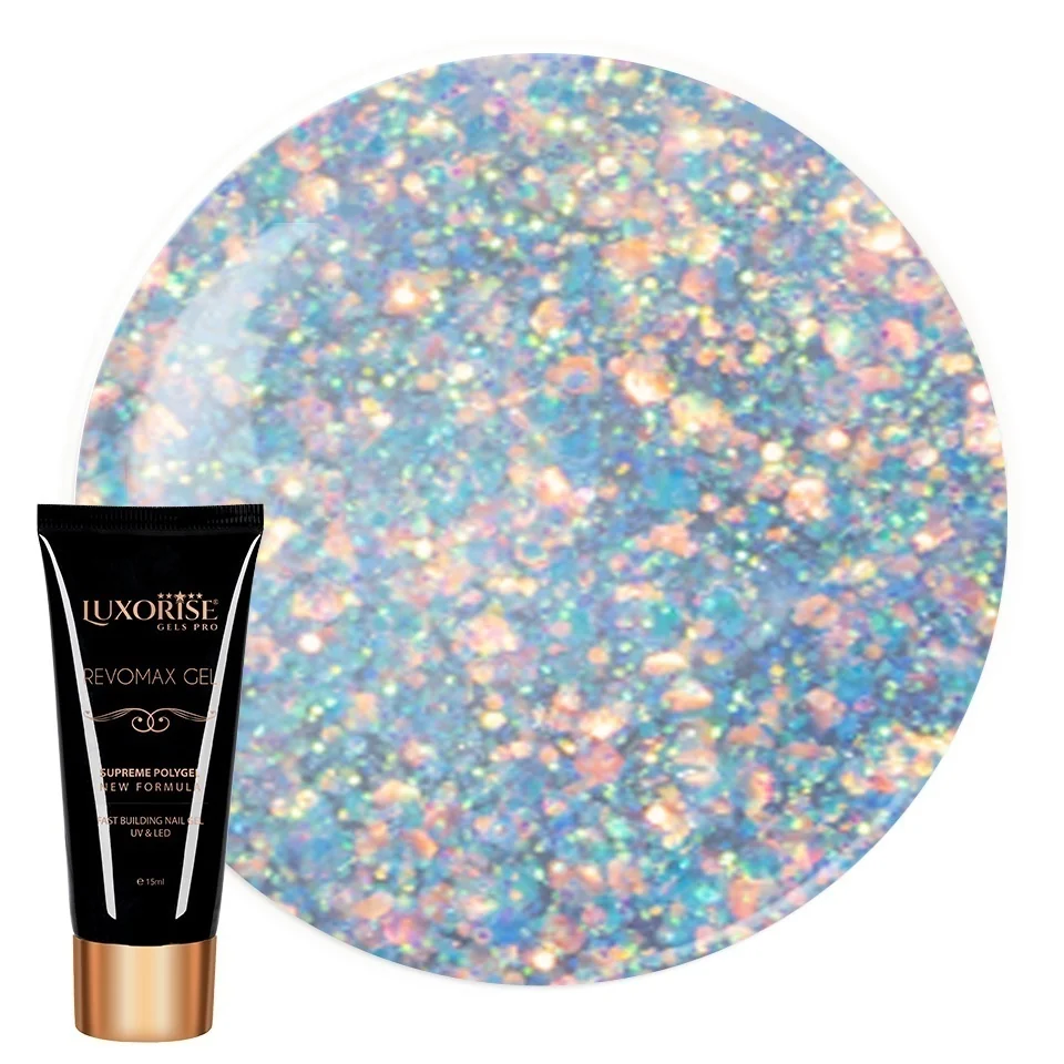 Polygel REVOMAX GEL LUXORISE Blue Magic, 15ml