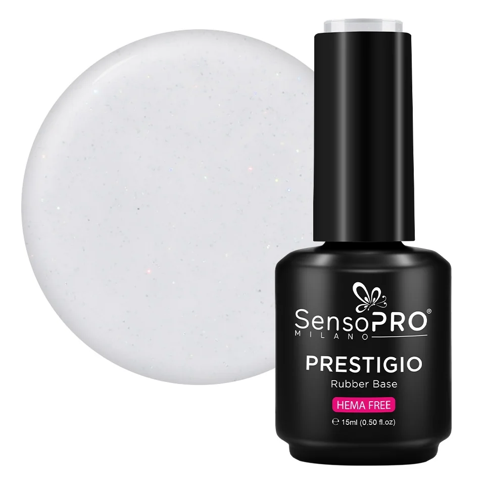 Rubber Base PRESTIGIO SensoPRO Milano - Shy Snowflake 15ml