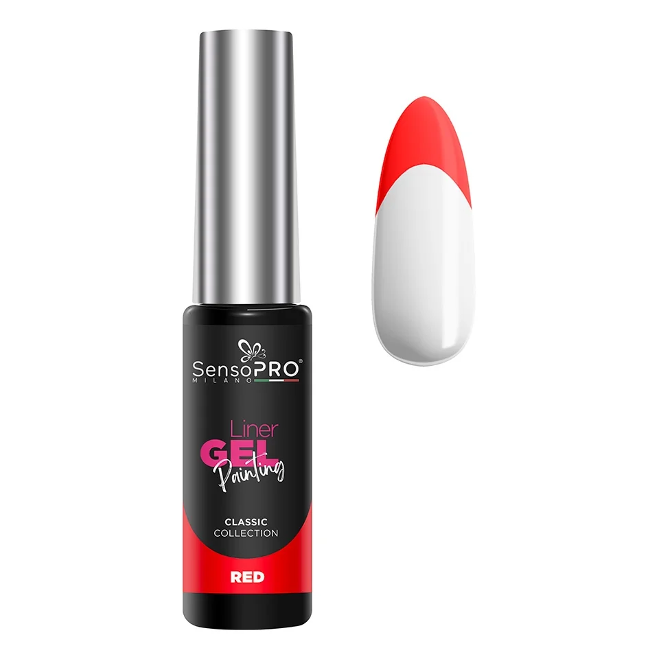 Liner Gel UV Pictura Unghii SensoPRO Milano Classic - Red 8ml