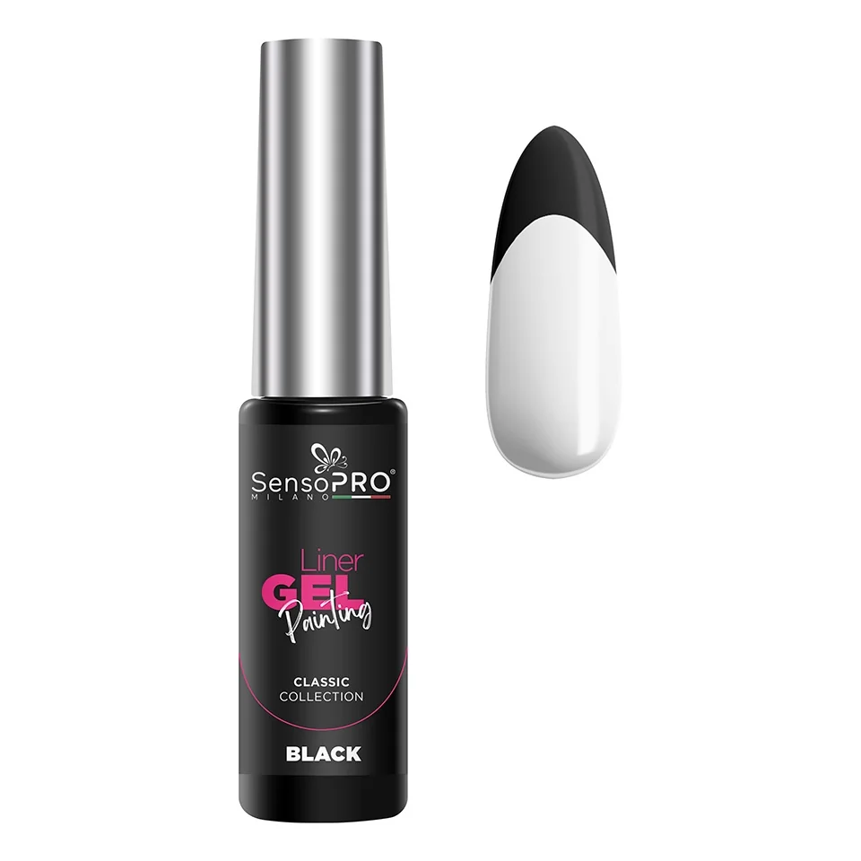 Liner Gel UV Pictura Unghii SensoPRO Milano Classic - Black 8ml