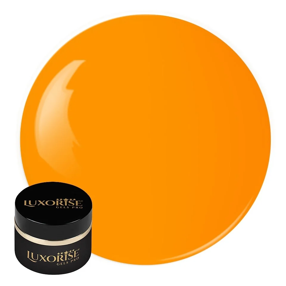 Gel UV Constructie Unghii RevoFlex Neon LUXORISE 15ml, Orange
