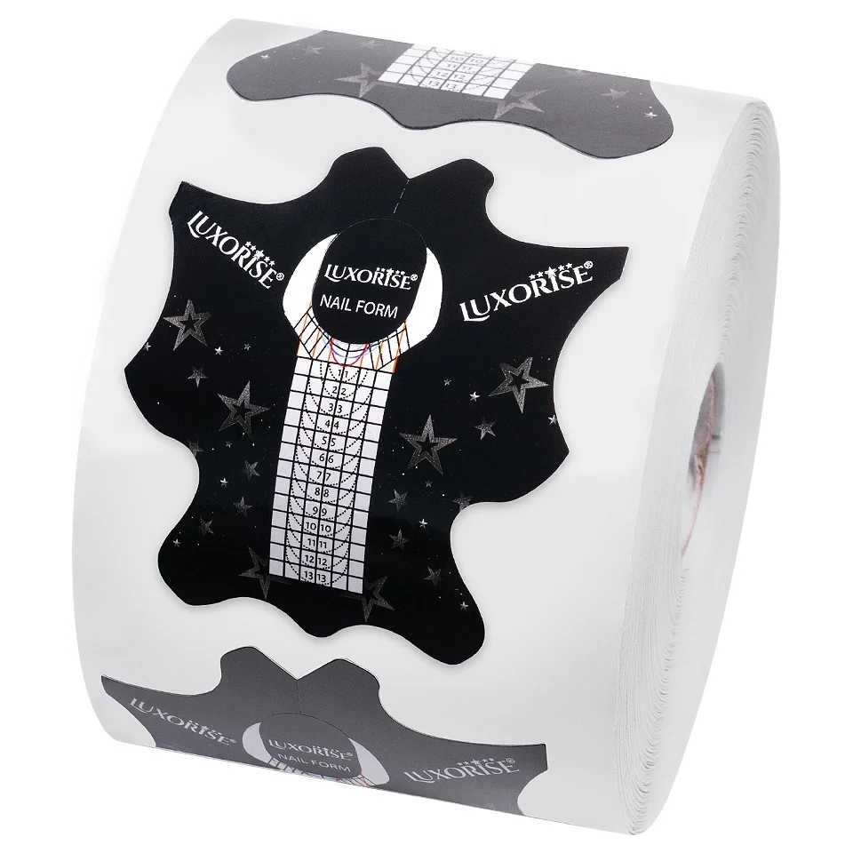 Sabloane constructie unghii LUXORISE Shape Master, 500 buc