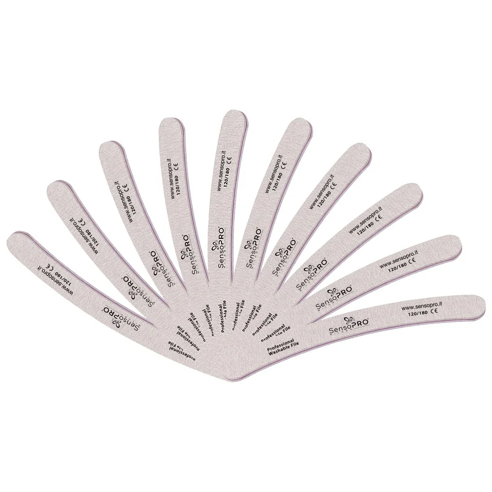 Set 10 Pile Unghii Banana granulatia 120/180 - SensoPRO Milano