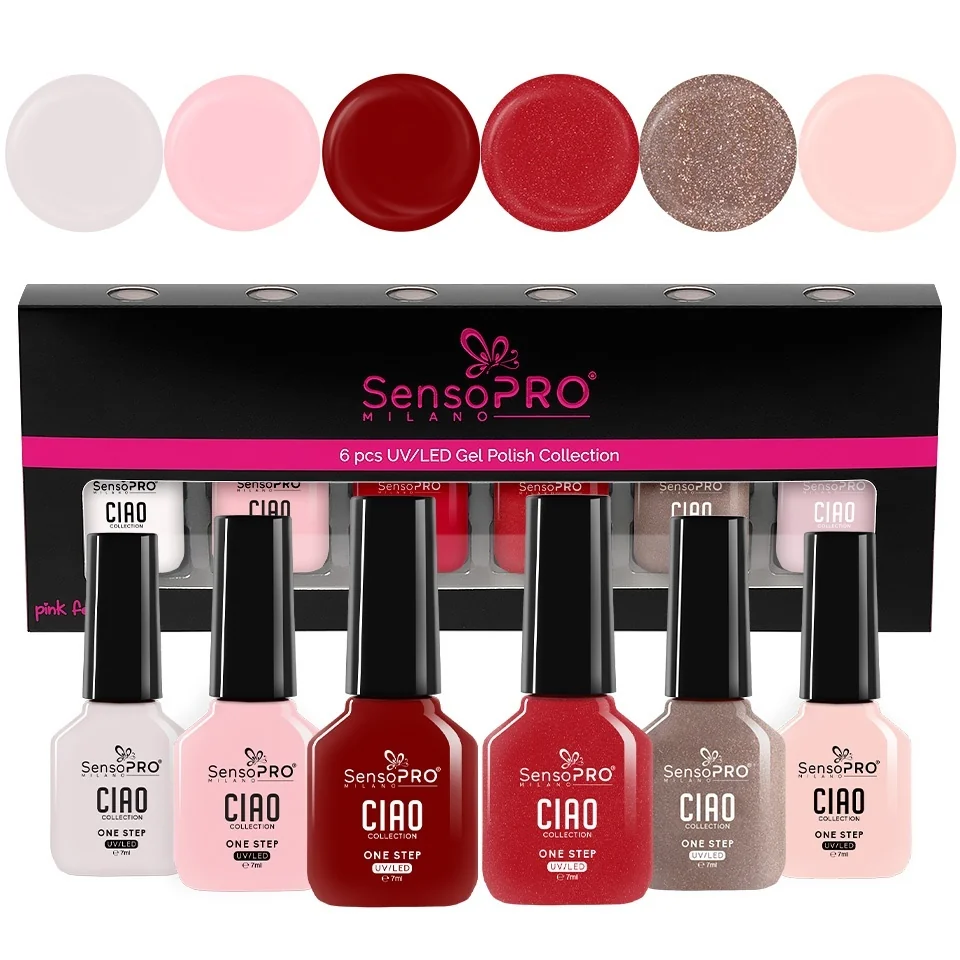 Set 6 Oje Semipermanente CIAO One Step SensoPRO Milano, Duo Paradise