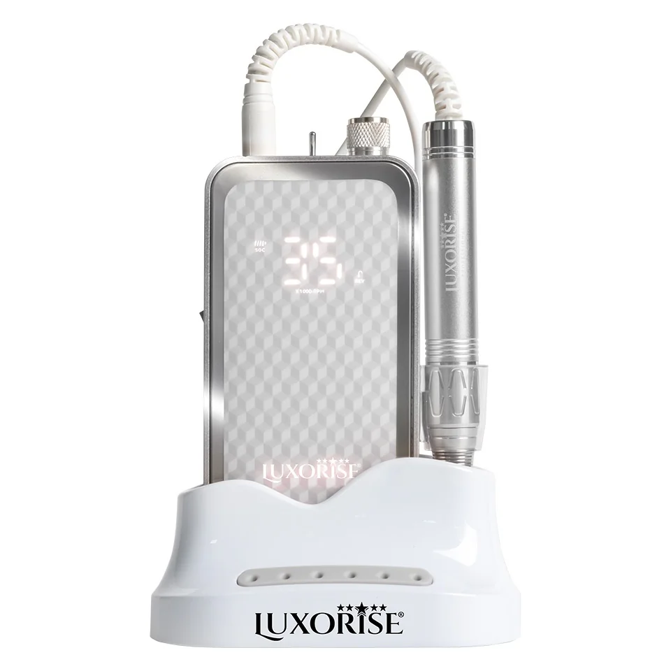 Freza Unghii Portabila QuantumX Elite 35.000RPM - LUXORISE, Silver