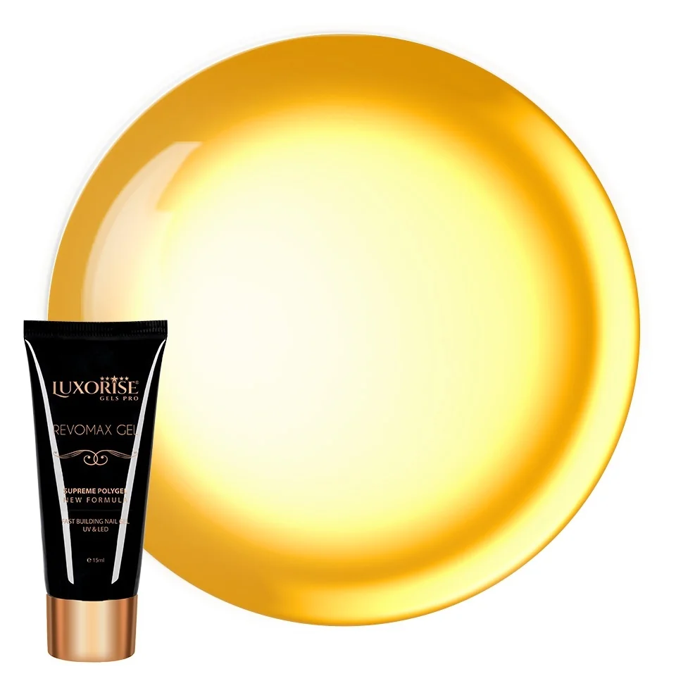 Polygel GlassStyle - REVOMAX GEL LUXORISE Tangerine Trouble, 15ml