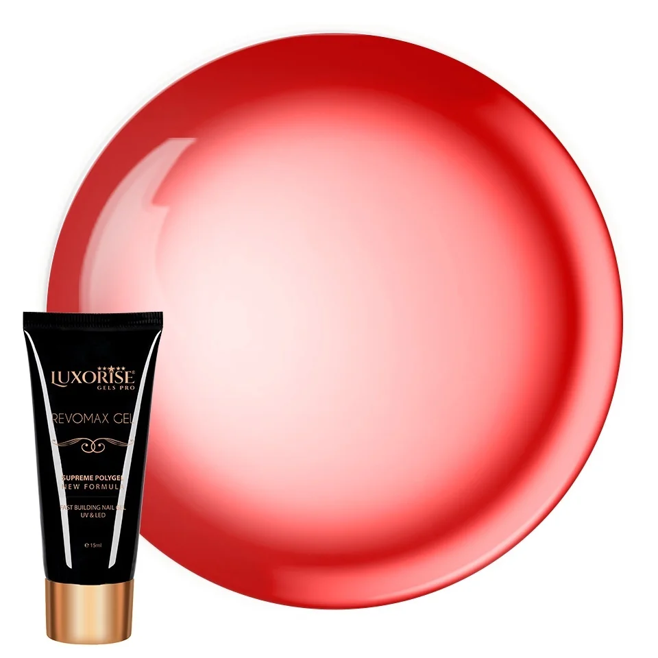 Polygel GlassStyle - REVOMAX GEL LUXORISE Cherry Kiss, 15ml