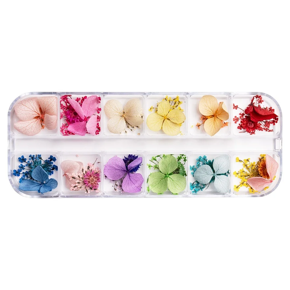 Flori Uscate Unghii LUXORISE - Grace Touch, 12 modele