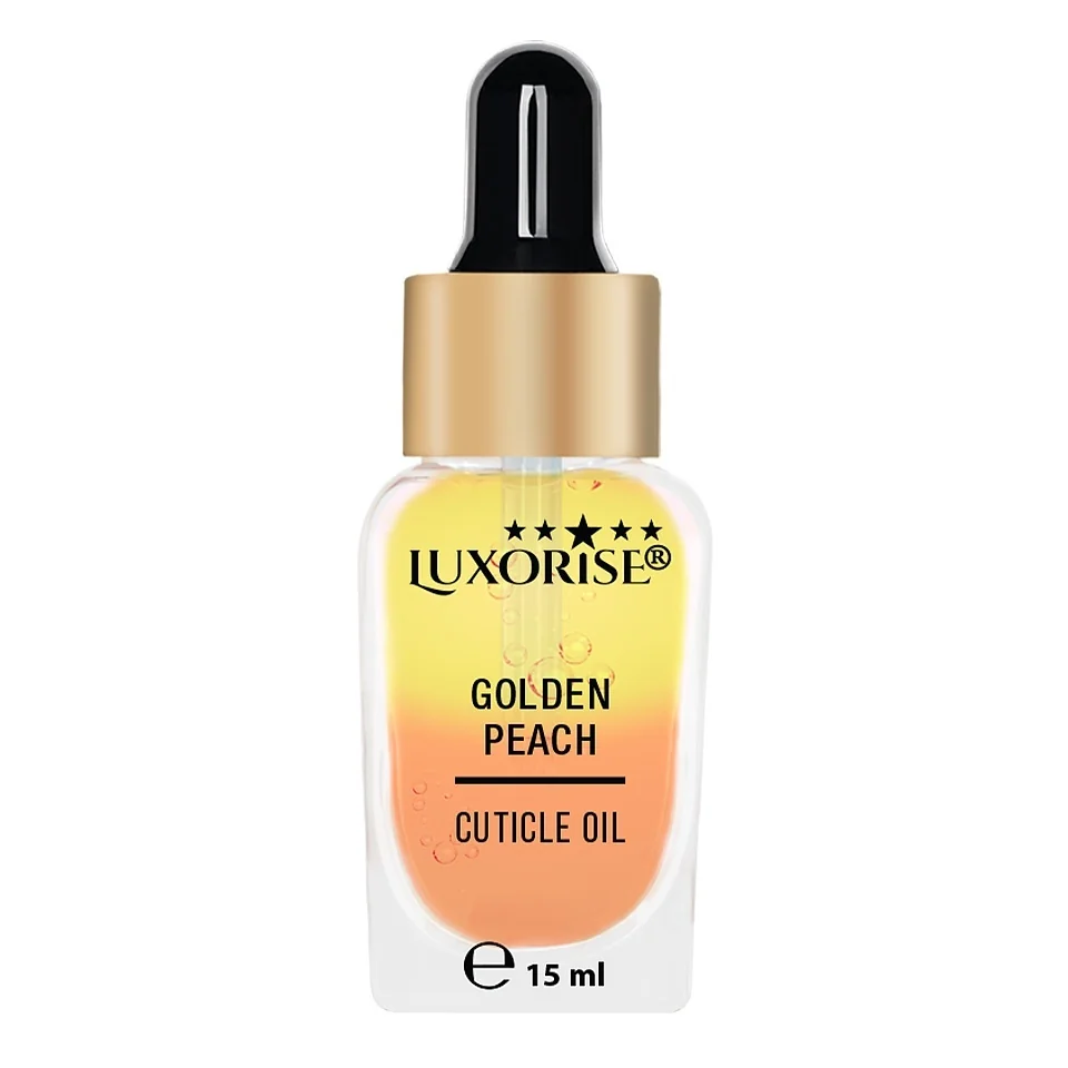 Ulei cuticule bifazic Golden Peach - LUXORISE,15ml