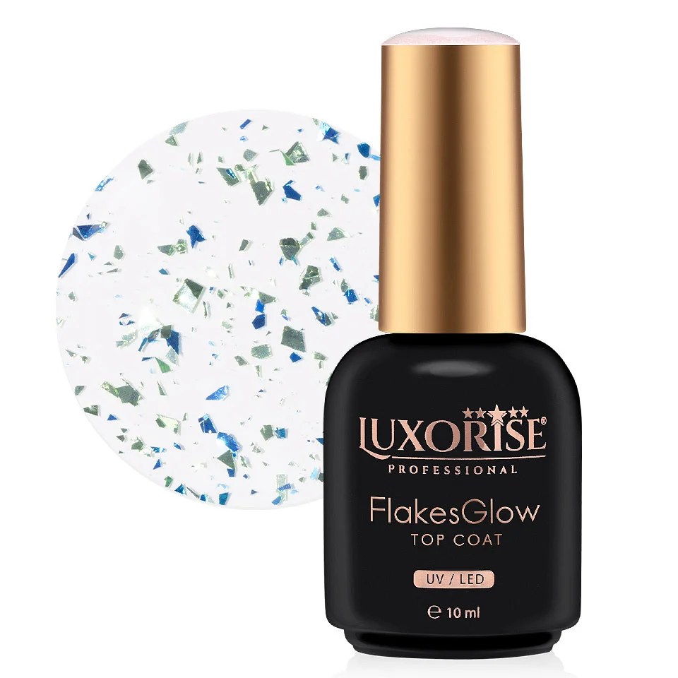 Top Coat LUXORISE - FlakesGlow Mermaid Mirage 10ml