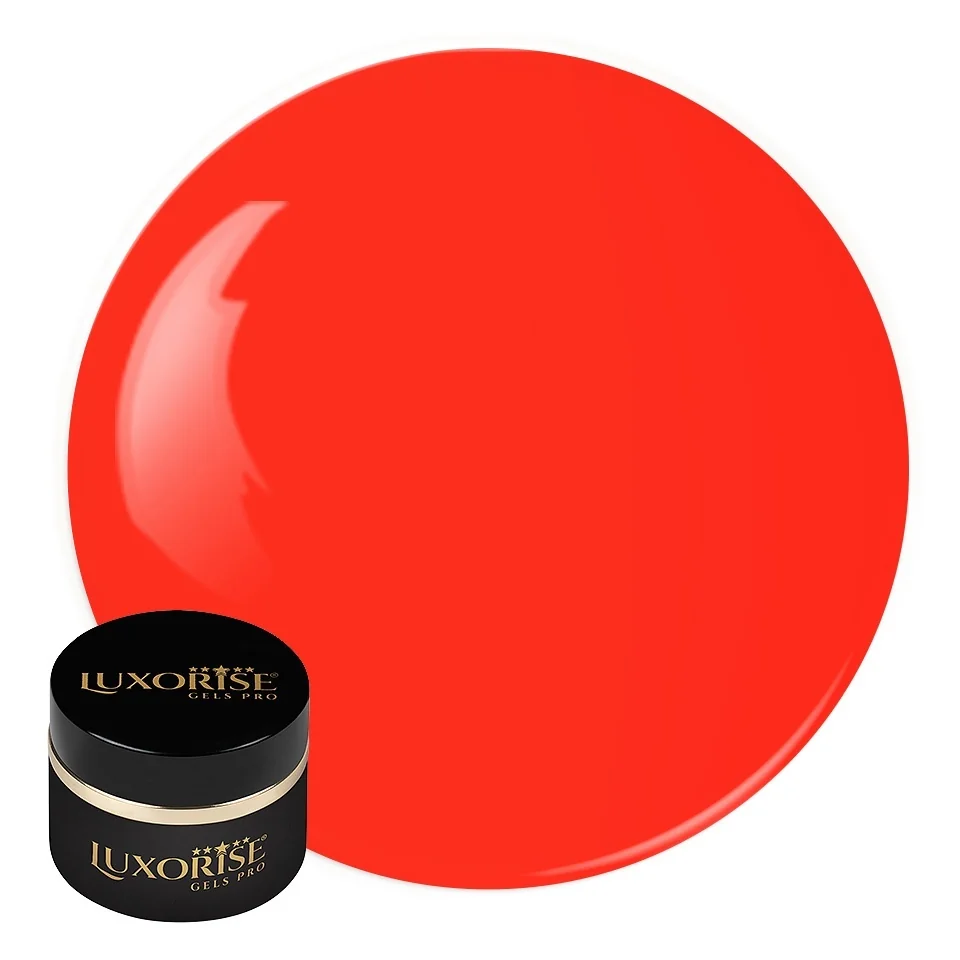 Gel UV Constructie Unghii RevoFlex Neon LUXORISE 15ml, Neon Peach