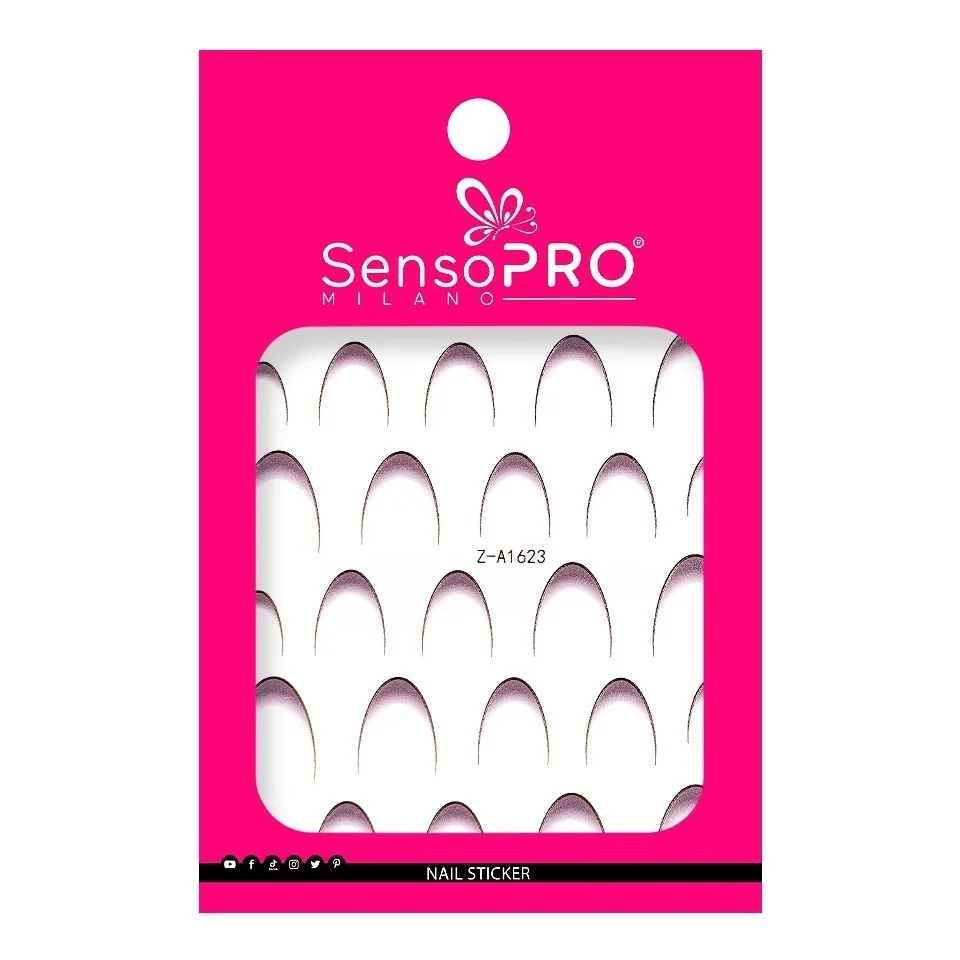 Abtibild Unghii SensoPRO Milano - French Black