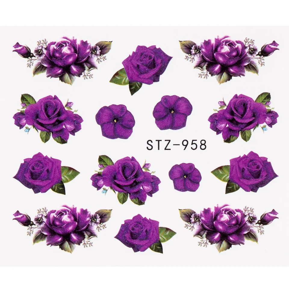 Tatuaj Unghii LUXORISE Flower Tears, STZ-958