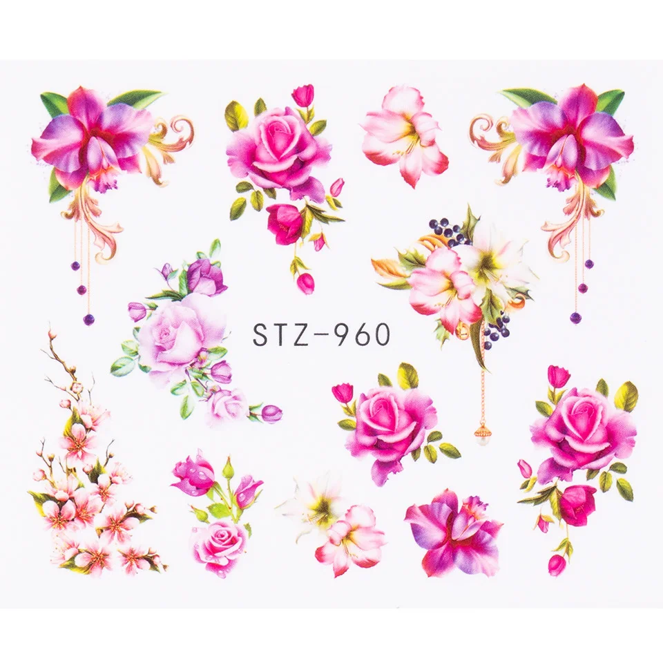 Tatuaj Unghii LUXORISE Flower Studio, STZ-960