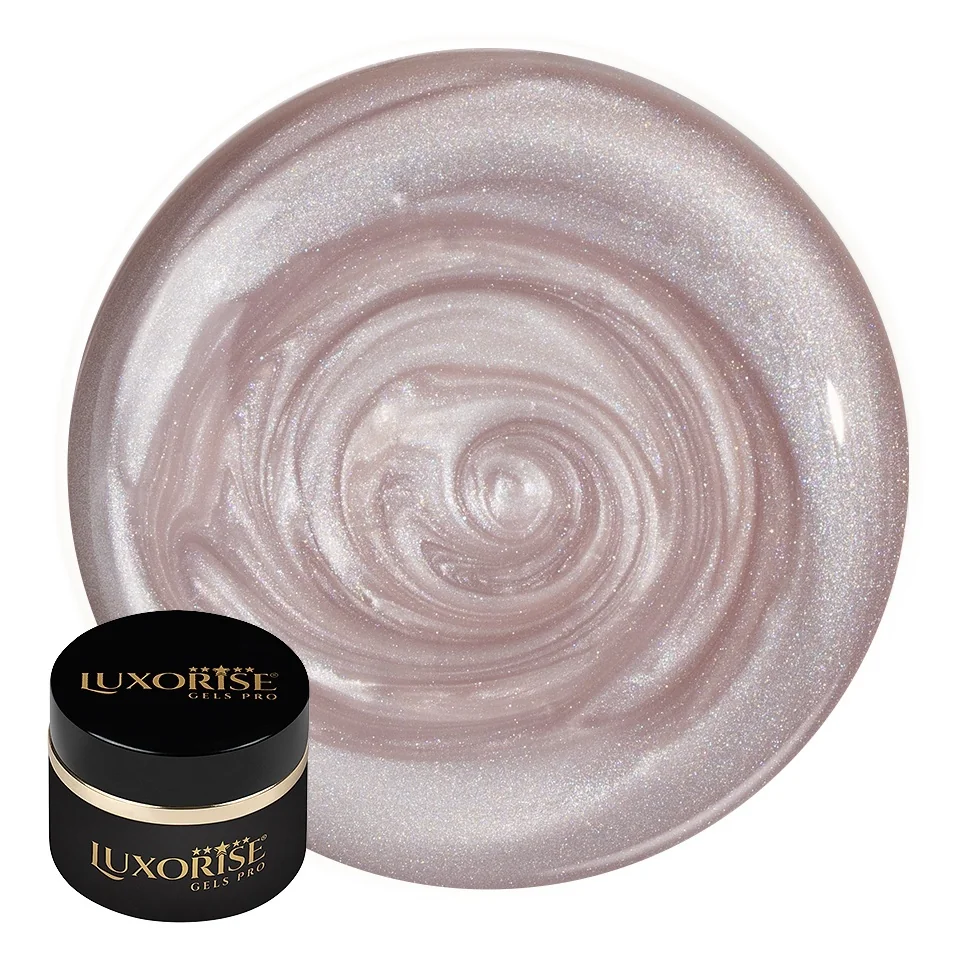 Gel UV Constructie Unghii RevoFlex Royal Pearls LUXORISE 15ml, Temple Glow
