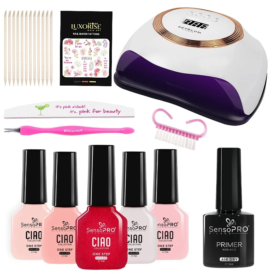 Kit Unghii Oja Semipermanenta Ciao, Nail Time SensoPRO Milano