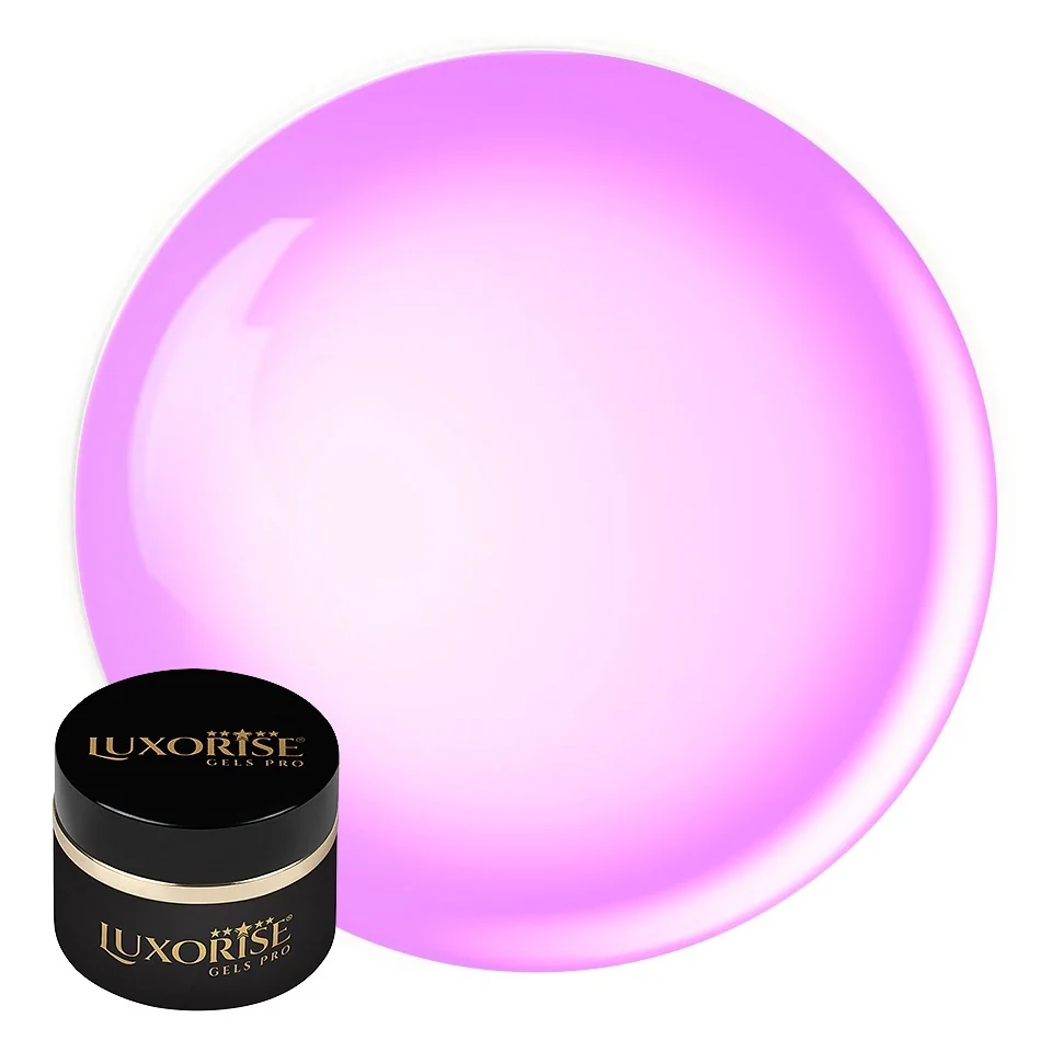 Gel Constructie RevoFlex GlassStyle LUXORISE, 15ml - Cotton Carnival