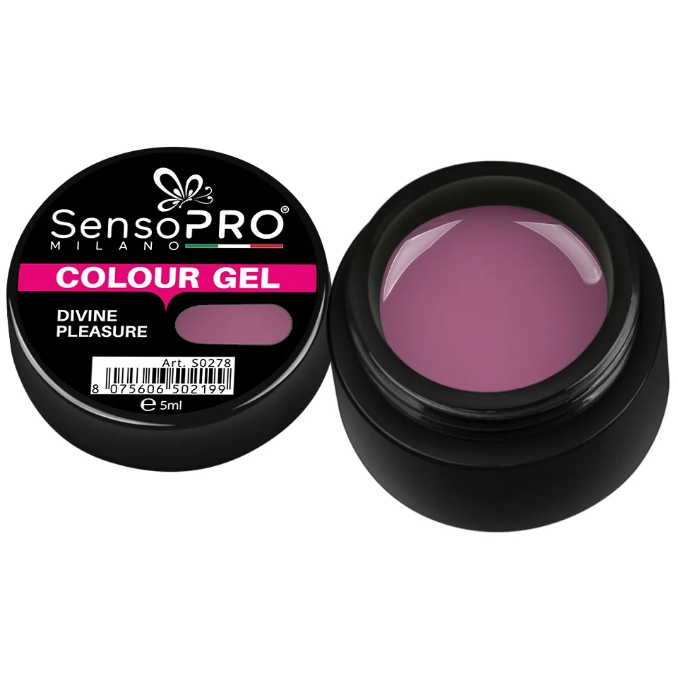 Gel UV Colorat Divine Pleasure 5ml, SensoPRO Milano