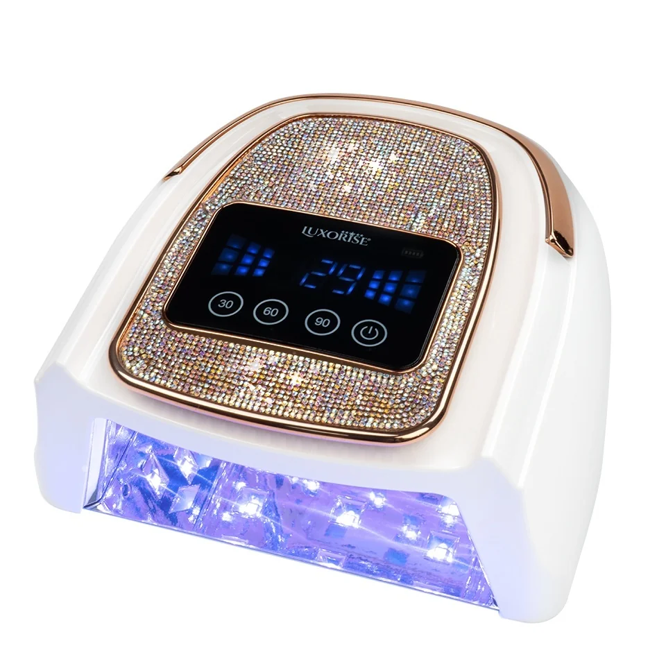 Lampa UV/LED 120W DiamondGlow Elite - LUXORISE, Rose Gold