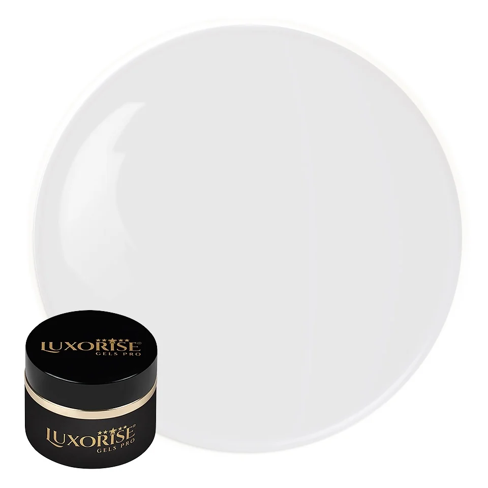 Gel UV Constructie Unghii RevoFlex LUXORISE 30ml, Milky White