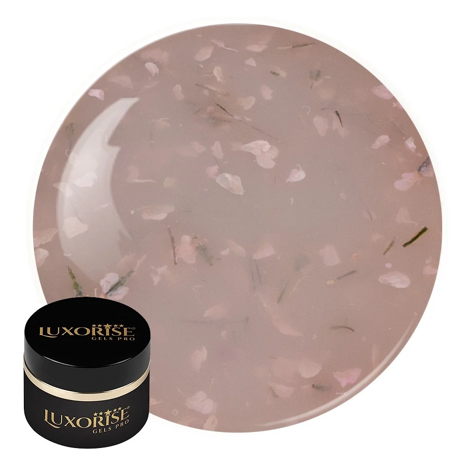 Gel UV Constructie Unghii RevoFlex Floral LUXORISE 15ml, Dreamy Almond
