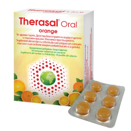 Therasal Oral Orange Pastile pentru supt 18 pastile