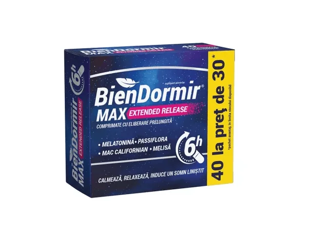 Bien Dormir Max Extended Release 40 comprimate