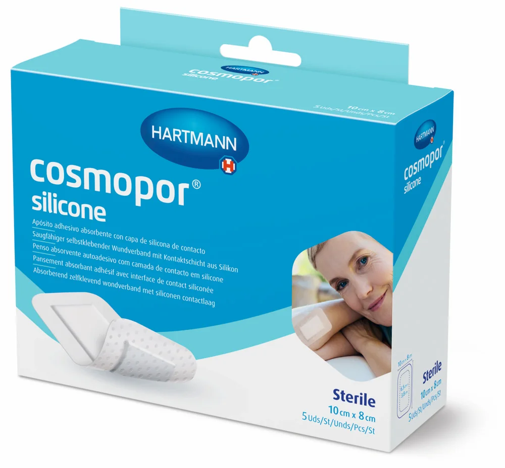 Hartmann Cosmopor Silicone Plasturi autoadezivi 10cm x 8cm 5 bucati