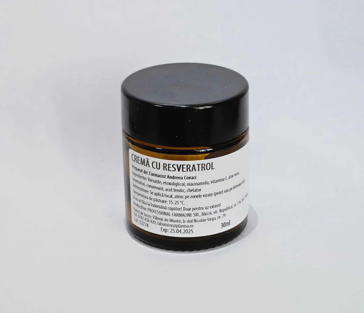 Crema cu resveratrol 30 ml