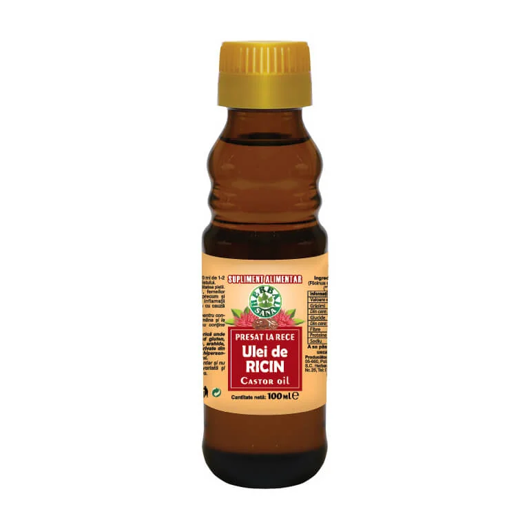 Ulei de ricin presat la rece 100 ml