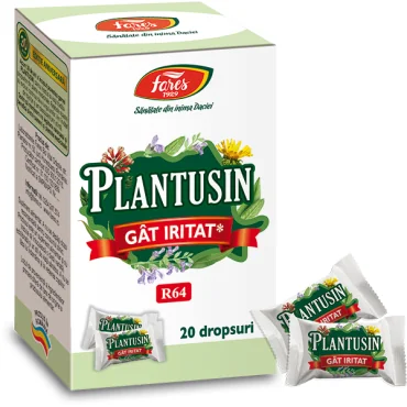 Plantusin pentru gat iritat R64 20 dropsuri