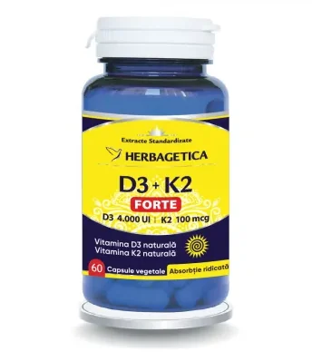 D3 + K2 forte 60 capsule