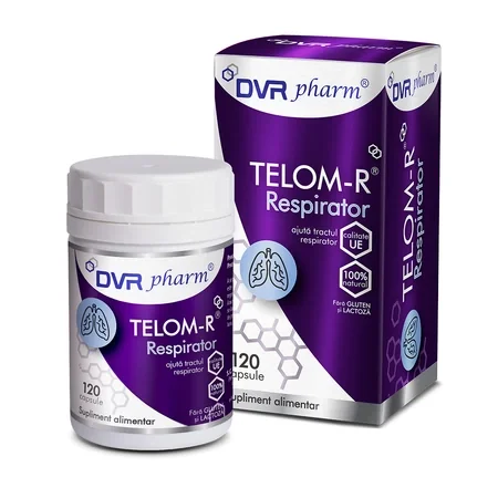 TELOM - R RESPIRATOR X 120 CAPS. DVR PHARMA