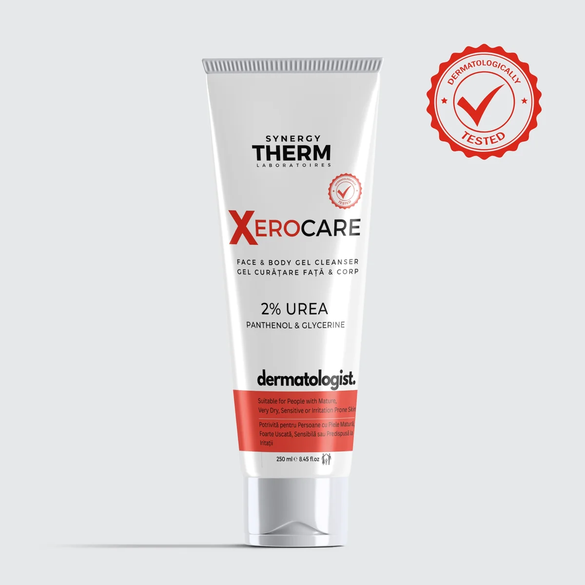 Synergy therm xerocare dermatologist gel de curatare 2% uree X 250 ml