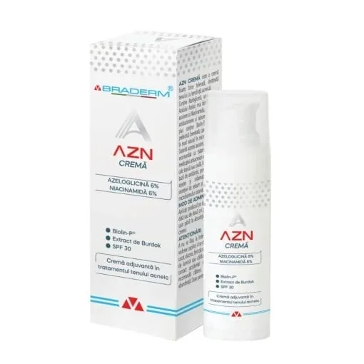 Azn crema adjuvanta in tratamentul tenului acneic 30ml fl.